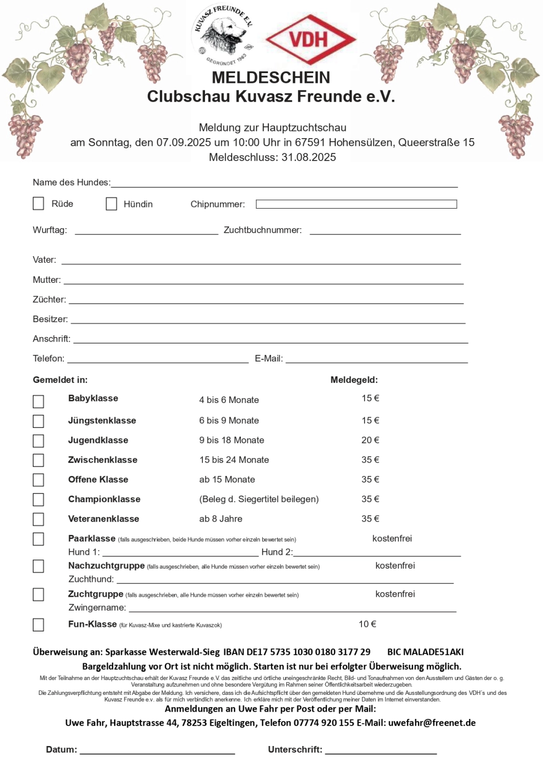 Flyer von Kuvasz-Freunde